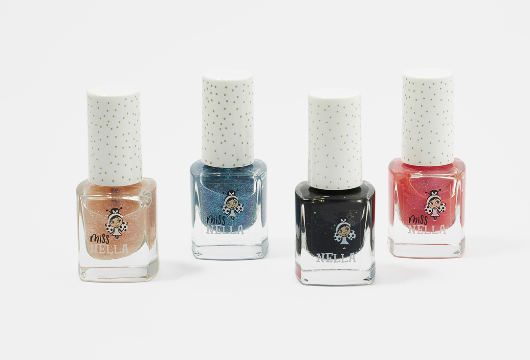 Miss Nella Nail Polish Set Party Set 4 pcs Miss Nella Nail Polish Set Party Set