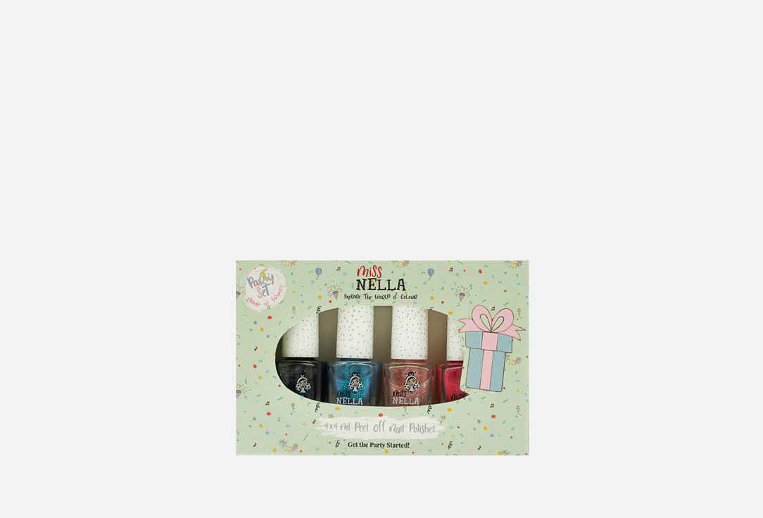 Miss Nella Nail Polish Set Party Set 4 pcs Miss Nella Nail Polish Set Party Set