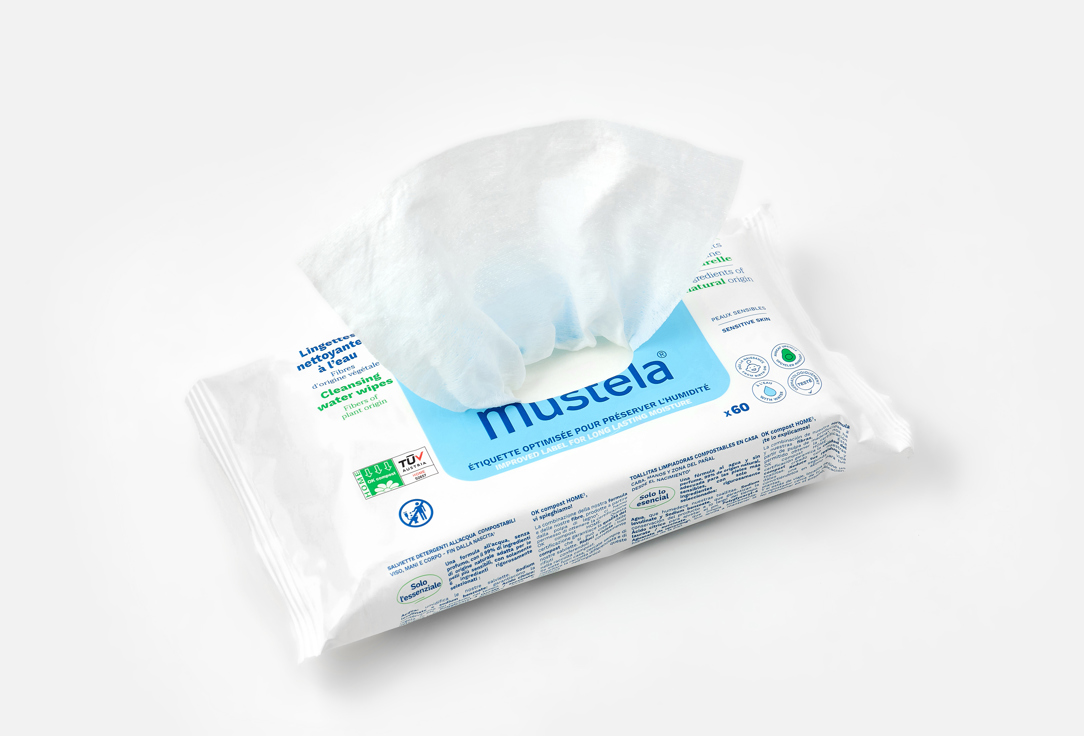 Mustela Детские влажные салфетки Fragrance-free