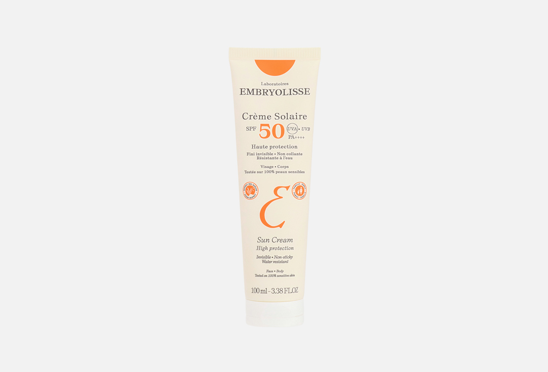 Embryolisse Water-resistant sunscreen SPF50 Sun Cream 100 ml Embryolisse Water-resistant sunscreen SPF50 Sun Cream