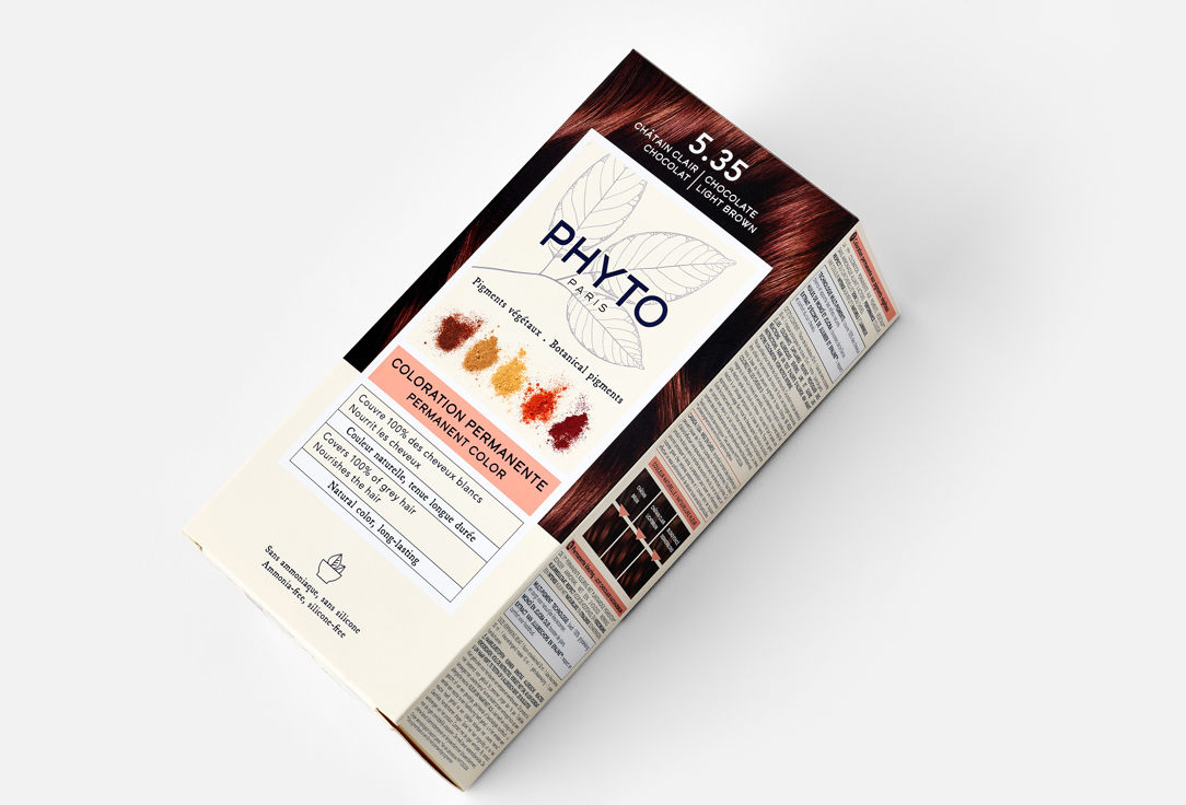 PHYTO Hair Dye Phytocolor 5.35, Choclate light brown 112 ml PHYTO Hair Dye Phytocolor