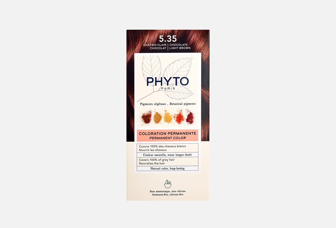 PHYTO Hair Dye Phytocolor 5.35, Choclate light brown 112 ml PHYTO Hair Dye Phytocolor