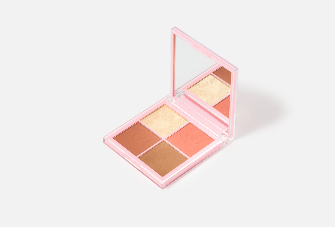 BEAUTY CREATIONS Blush & Highlighter Palette Keep Me Blushin'