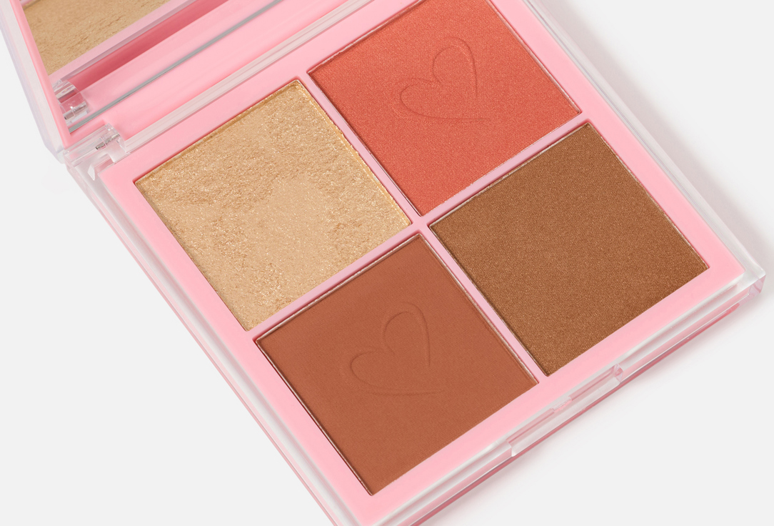 BEAUTY CREATIONS Blush & Highlighter Palette Keep Me Blushin'