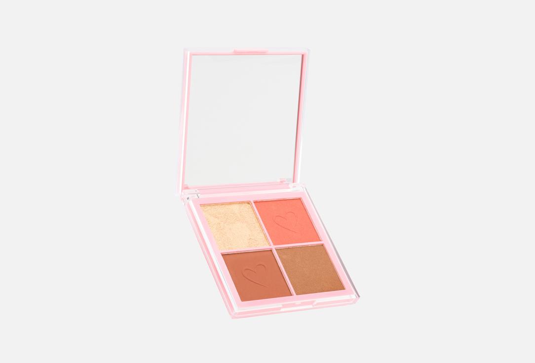 BEAUTY CREATIONS Blush & Highlighter Palette Keep Me Blushin'