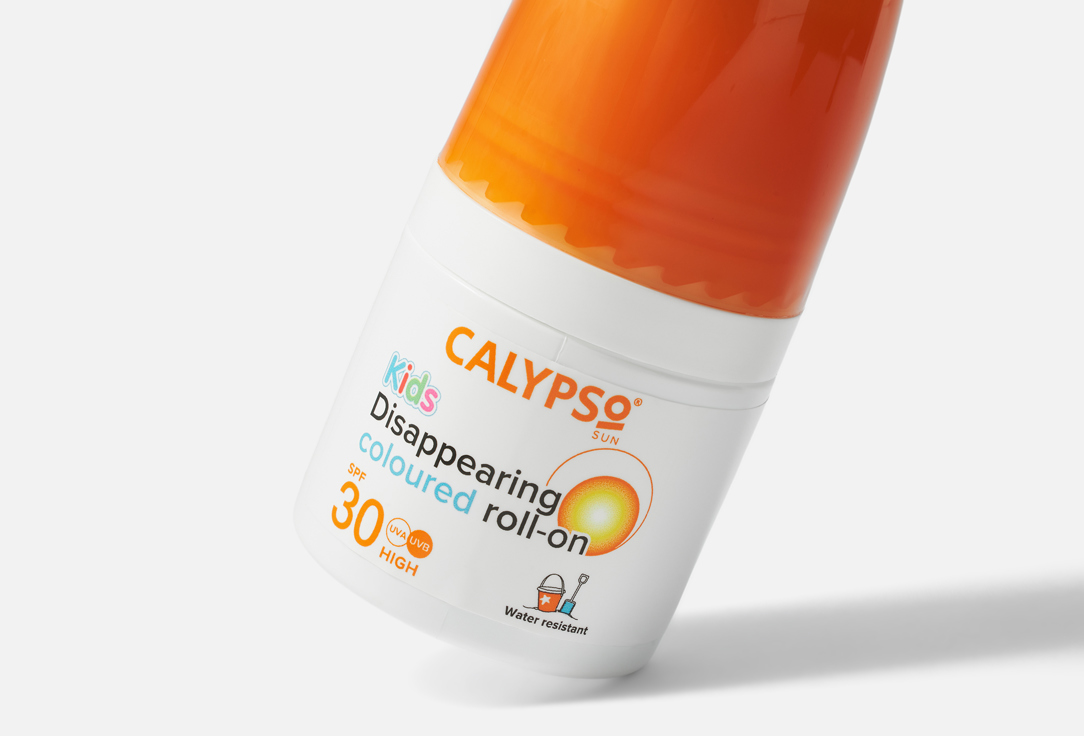 Calypso Sunscreen Roll-On Lotion SPF 30 Kids Colored
