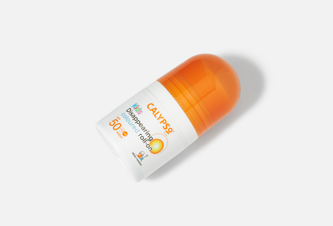 Calypso Sunscreen Roll-On Lotion SPF 50 Kids Colored