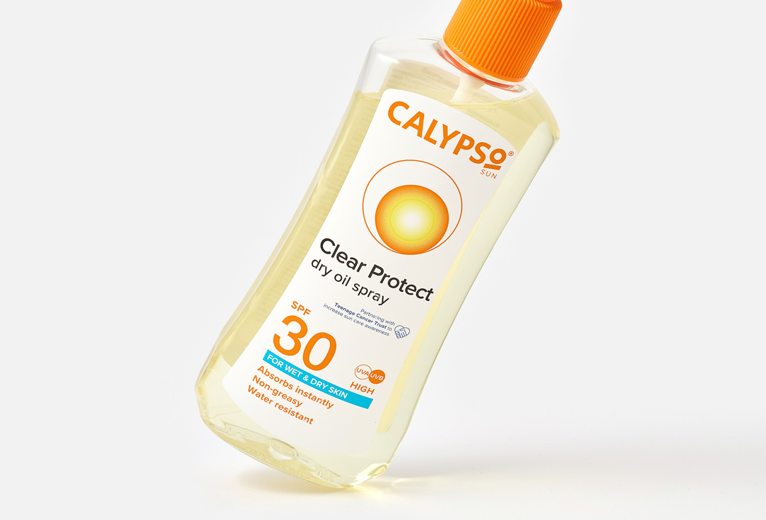Calypso sunscreen spray oil SPF30 Dry oil