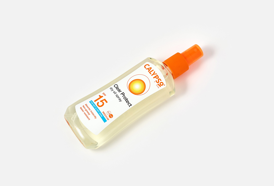 Calypso sunscreen spray oil SPF15 Dry oil