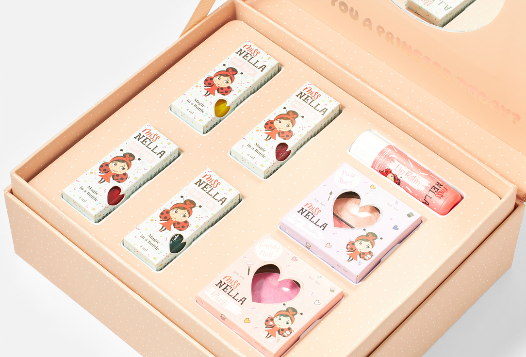Miss Nella Beauty set for kids Princess Case 7 pcs Miss Nella Beauty set for kids Princess Case