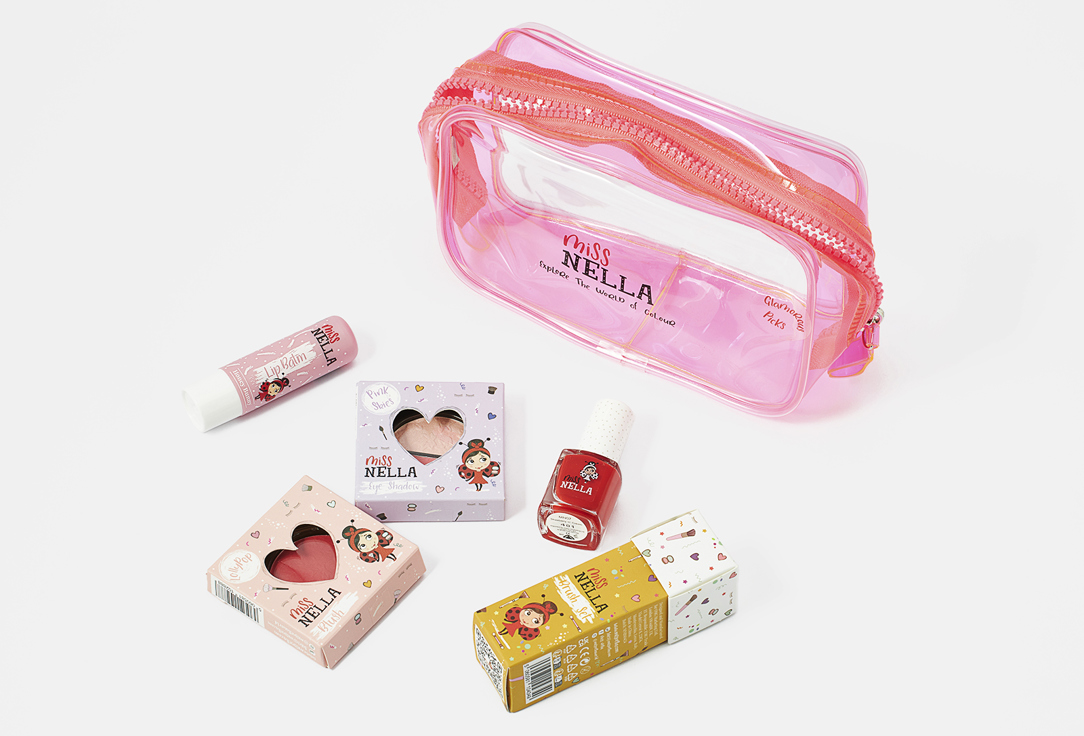 Miss Nella Beauty set for kids Glamorous Picks Pink Edition 9 pcs Miss Nella Beauty set for kids Glamorous Picks Pink Edition