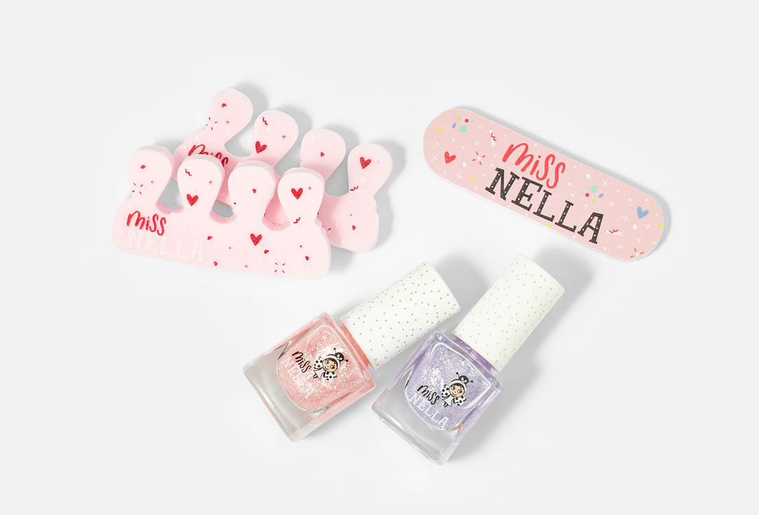 Miss Nella Beauty set for nails Glitter Manicute 9 pcs Miss Nella Beauty set for nails Glitter Manicute