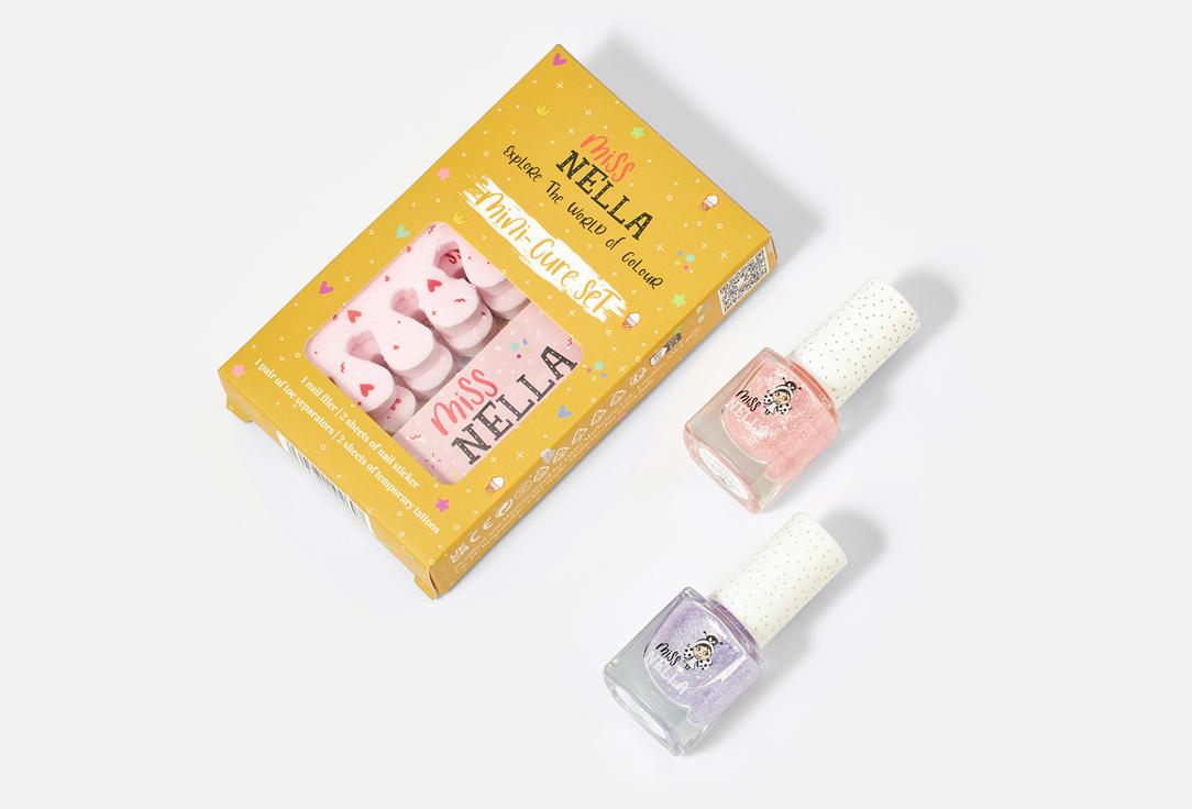 Miss Nella Beauty set for nails Glitter Manicute 9 pcs Miss Nella Beauty set for nails Glitter Manicute