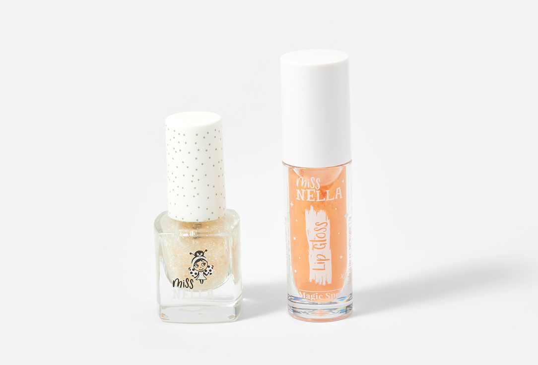 Miss Nella LIP GLOSS & nail polish set Besties Magic Spell