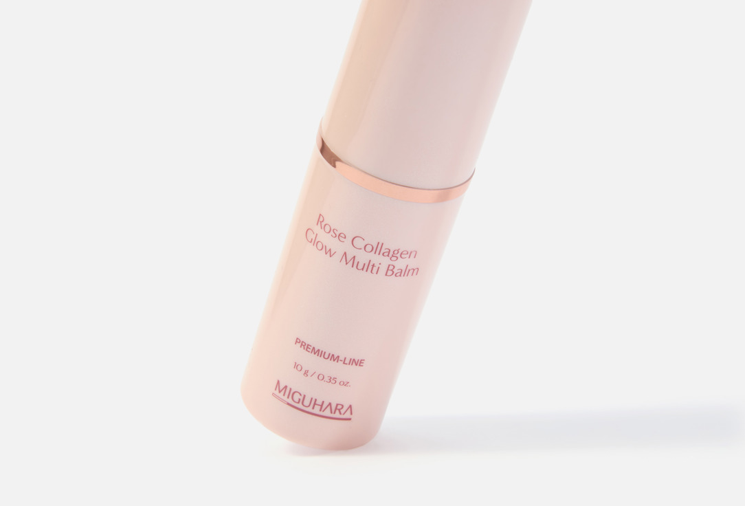MIGUHARA Осветляющий бальзам-стик для лица Rose Collagen Glow Multi Balm