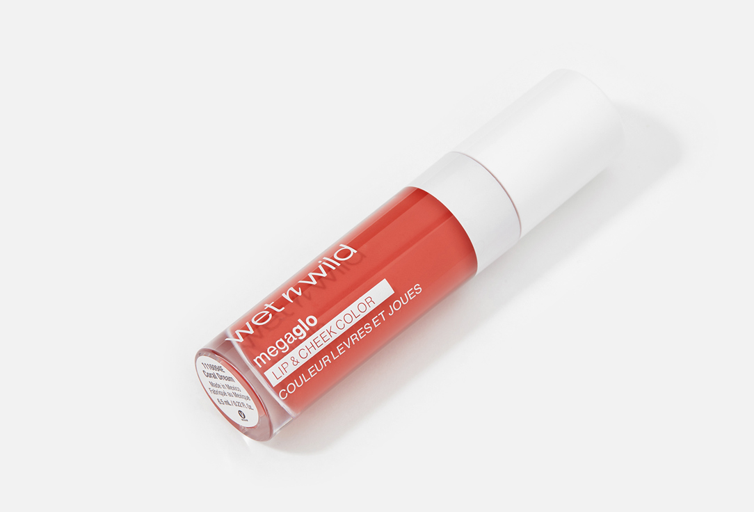 Wet n Wild Lip & Cheek Liquid tint Mega Glo Coral dream 6.5 ml Wet n Wild Lip & Cheek Liquid tint Mega Glo