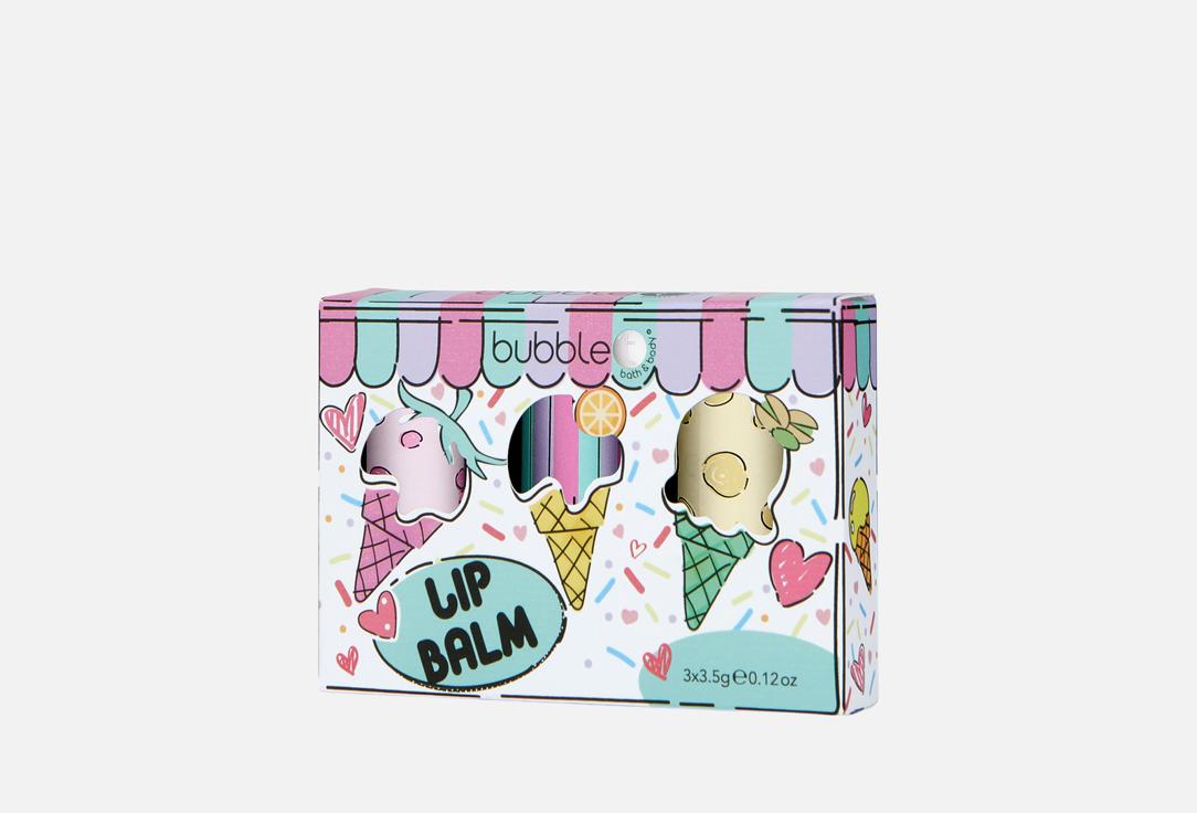 Bubble T Lip Balm Set Cartoon 3 pcs Bubble T Lip Balm Set Cartoon