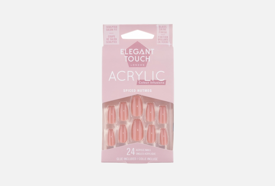 ELEGANT TOUCH False Nails Color Acrylic Nutmeg 24 pcs ELEGANT TOUCH False Nails Color Acrylic