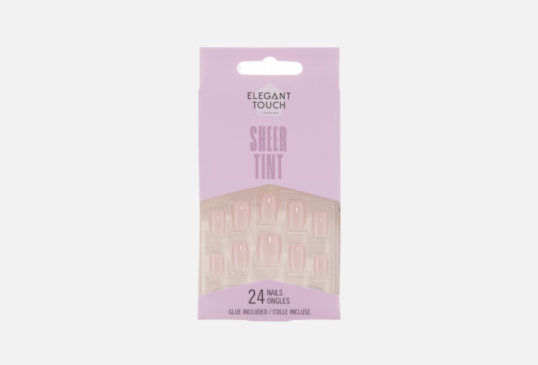 ELEGANT TOUCH False Nails Sheer Tint Ballerina pink 24 pcs ELEGANT TOUCH False Nails Sheer Tint