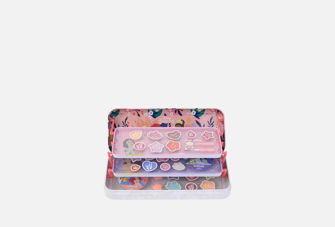 LIP SMACKER Makeup Set for kids Disney Princess Triple Layer Tin