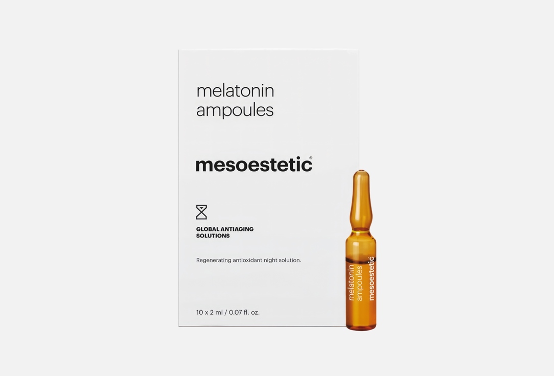 Mesoestetic Night regenerating face ampoules melatonin