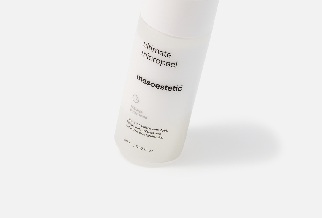 Mesoestetic biphasic solution with AHA ultimate micropeel