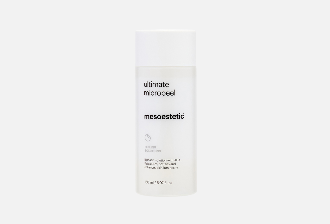 Mesoestetic biphasic solution with AHA ultimate micropeel