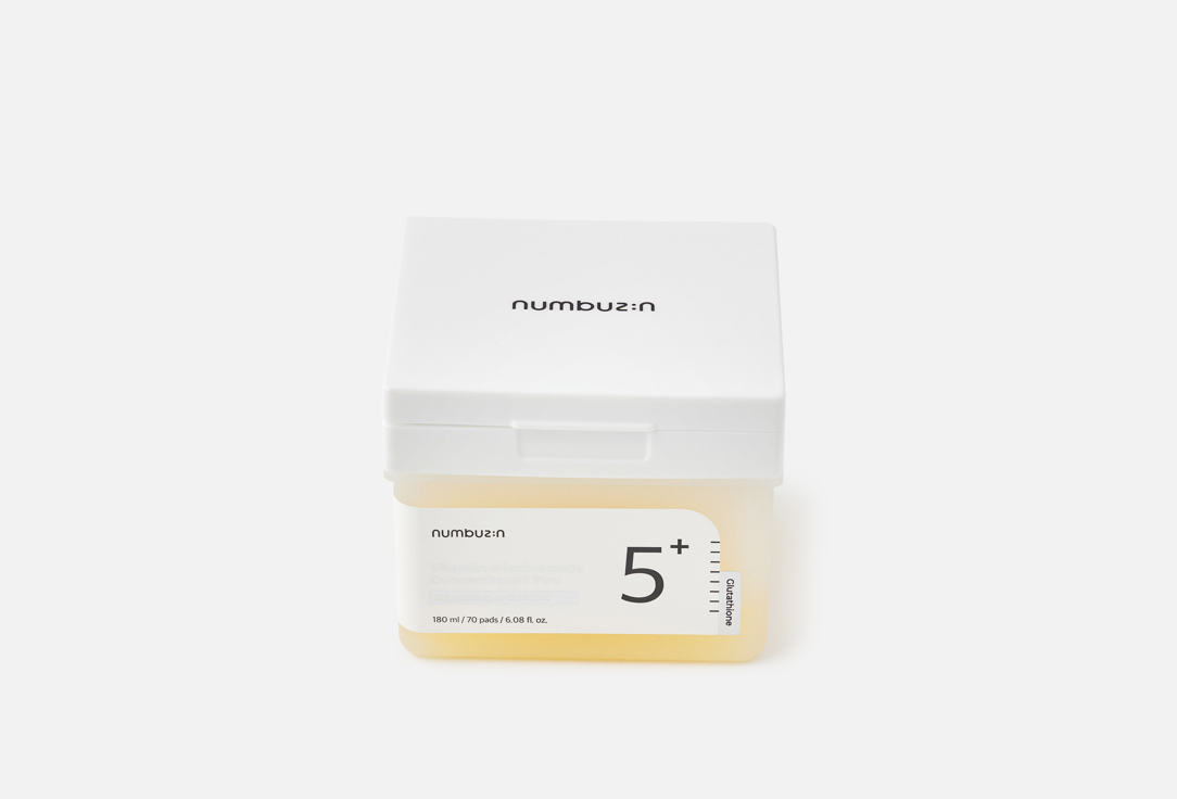 NUMBUZIN Осветляющие и отшелушивающие пэды с тонером 5 Vitamin-Niacinamide