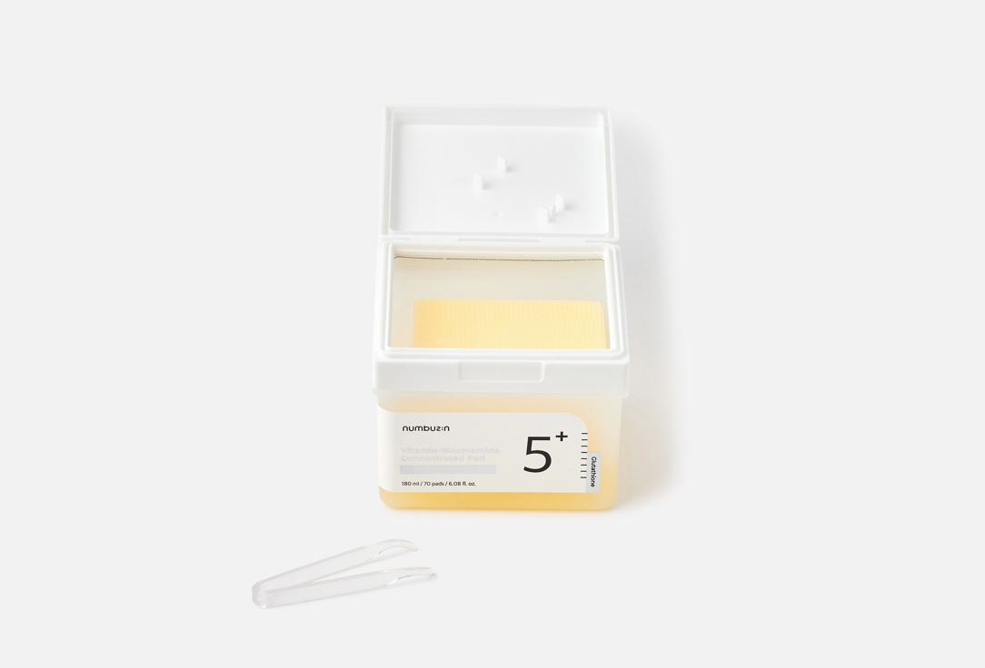 NUMBUZIN Осветляющие и отшелушивающие пэды с тонером 5 Vitamin-Niacinamide