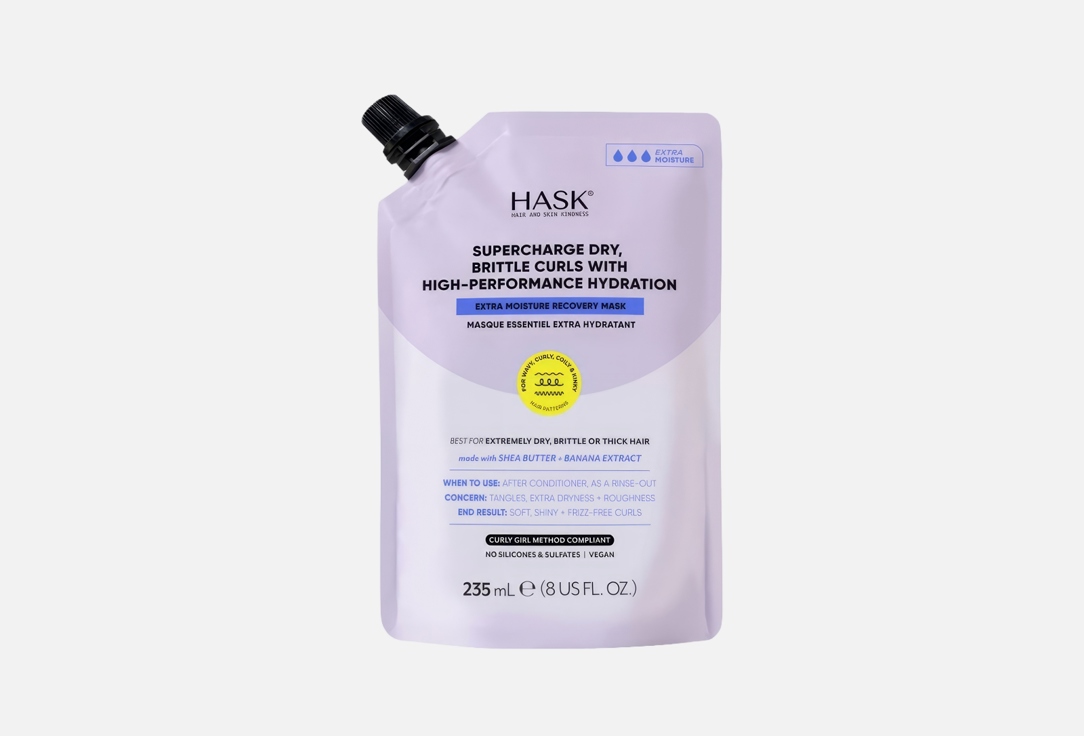 Hask EXTRA MOISTURE RECOVERY hair MASK TEXTURE SOLUTIONS 235 ml Hask EXTRA MOISTURE RECOVERY hair MASK TEXTURE SOLUTIONS