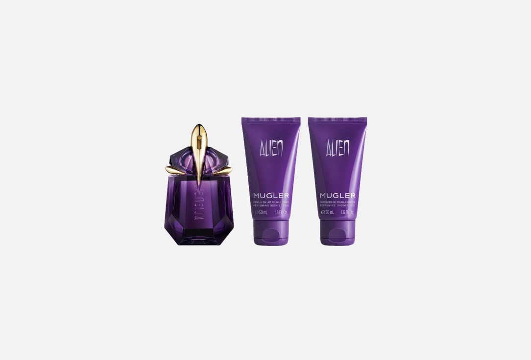 Mugler Gift Set: Eau de parfum, Body Lotion, Shower Gel ALIEN