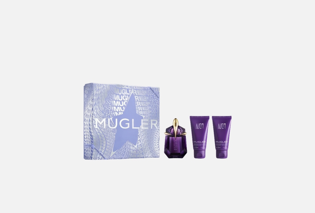Mugler Gift Set: Eau de parfum, Body Lotion, Shower Gel ALIEN