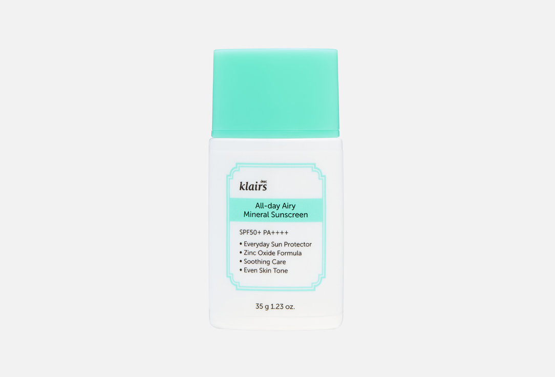 Dear, klairs Face cream SPF50+ PA++++ All-day Airy Mineral