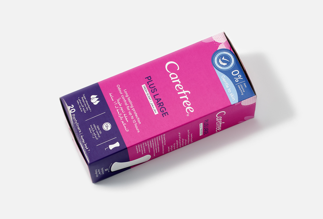 Carefree Panty Liners Plus Large aroma