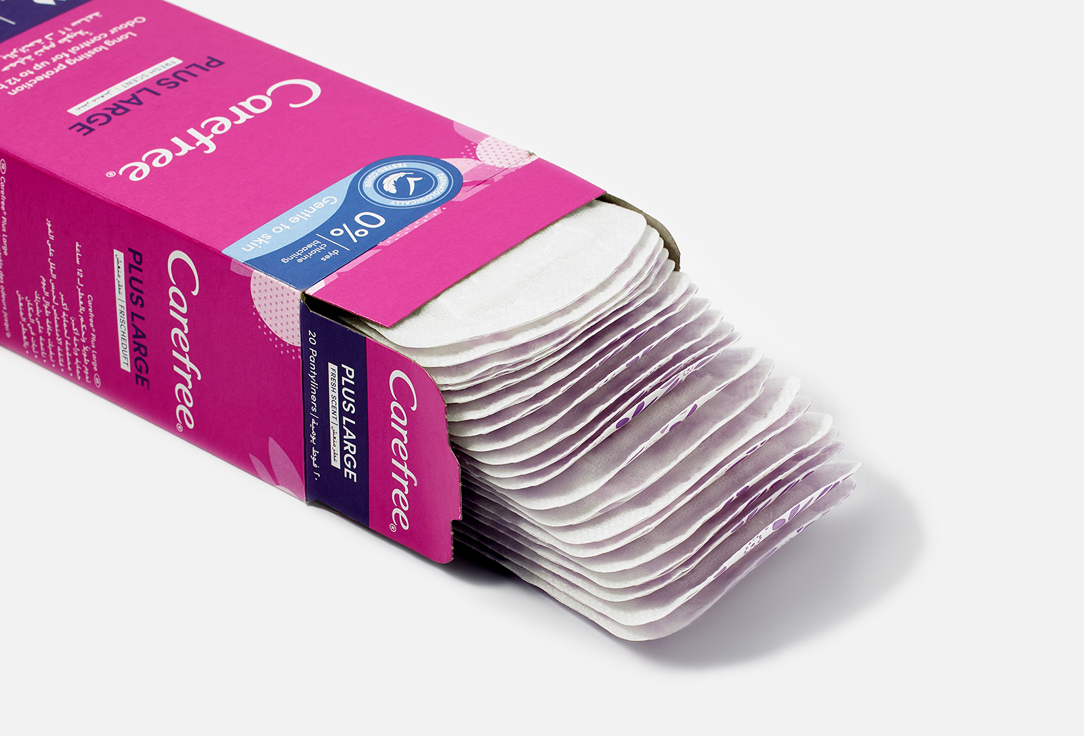 Carefree Panty Liners Plus Large aroma