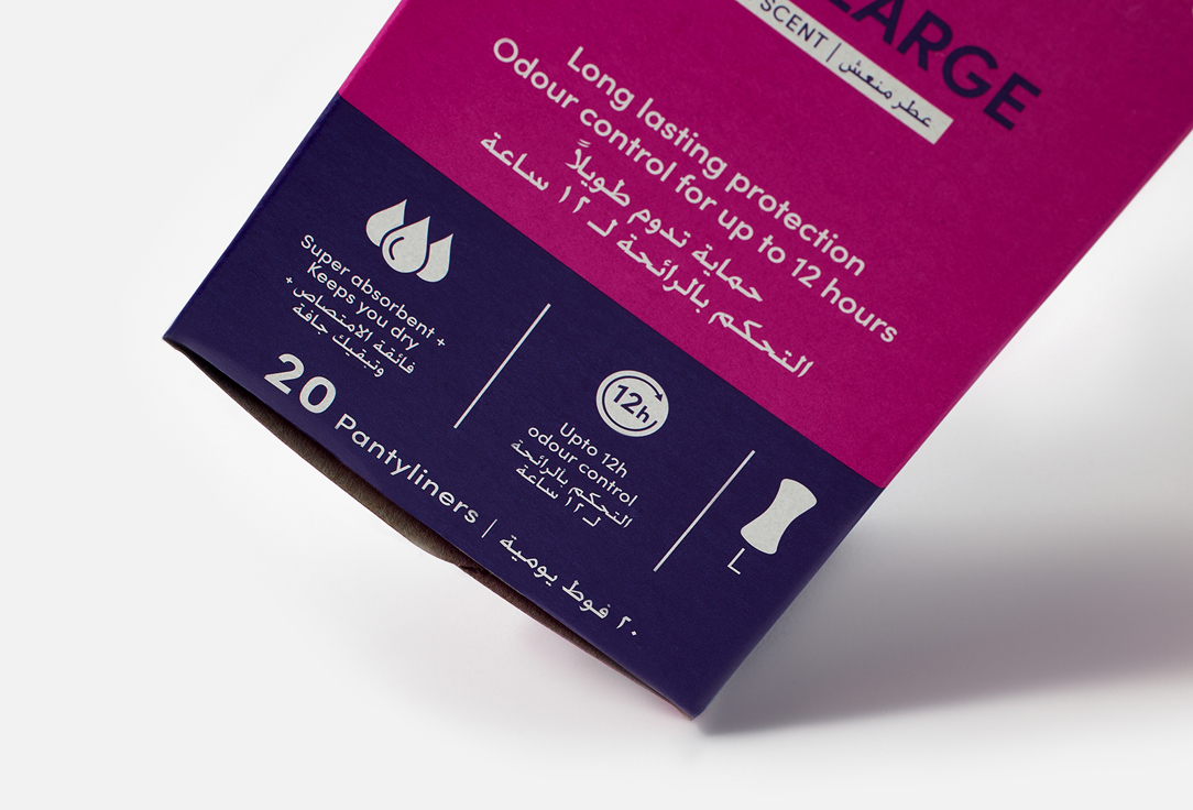 Carefree Panty Liners Plus Large aroma