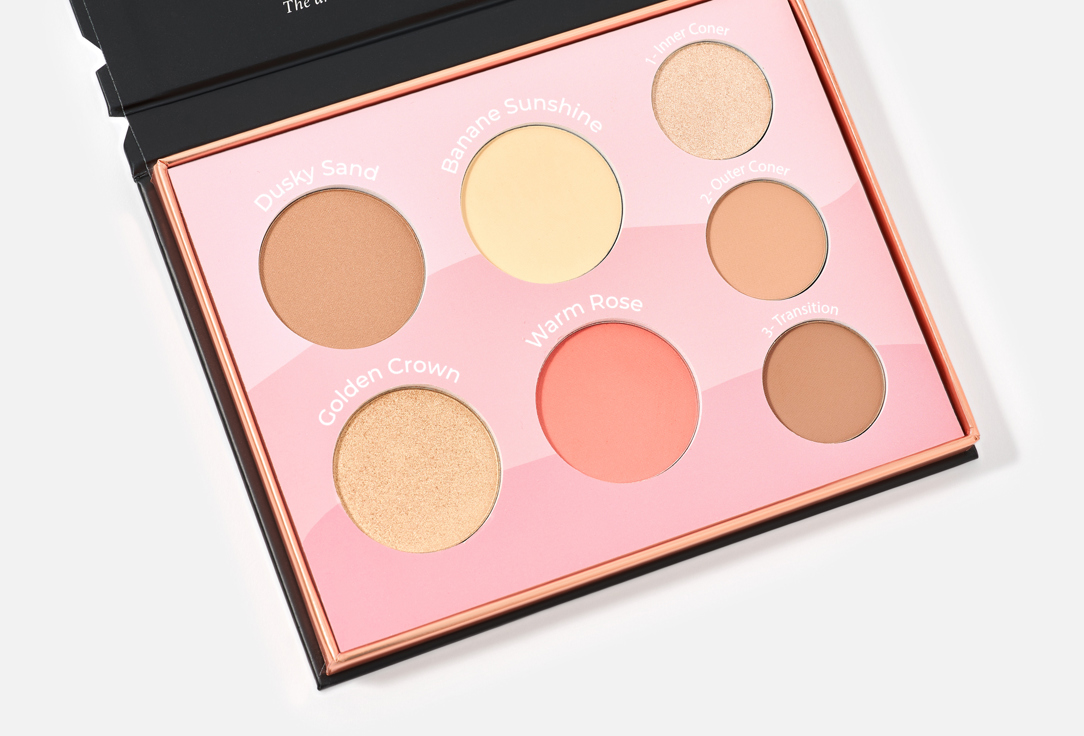 BASSAM FATTOUH Contour and highlighter palette The blur kit 2