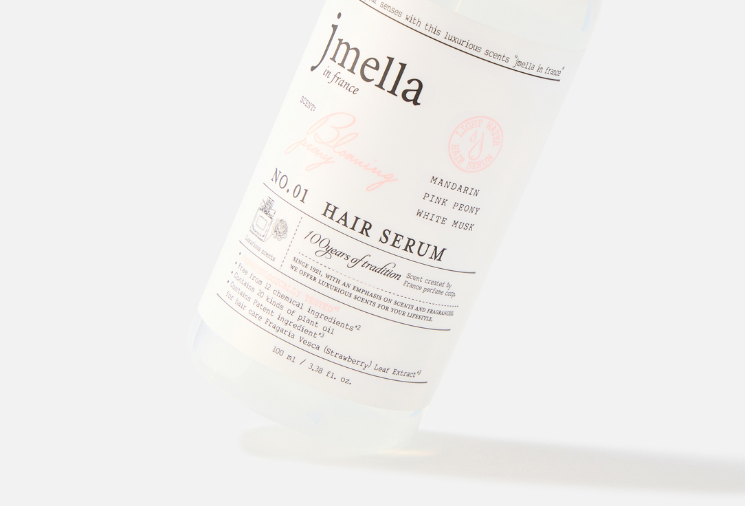 Jmella Perfumed hair serum Blooming peony in France 100 ml Jmella Perfumed hair serum Blooming peony in France
