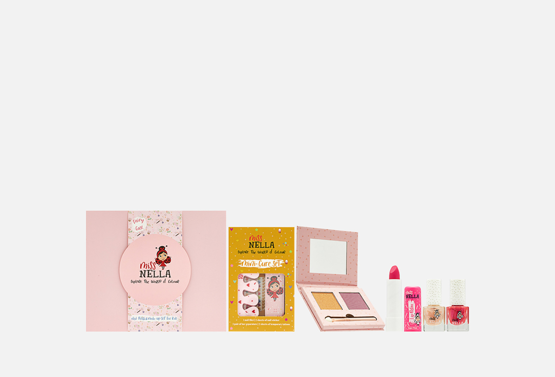 Miss Nella Beauty set for kids Fairy case Pink 11 pcs Miss Nella Beauty set for kids Fairy case