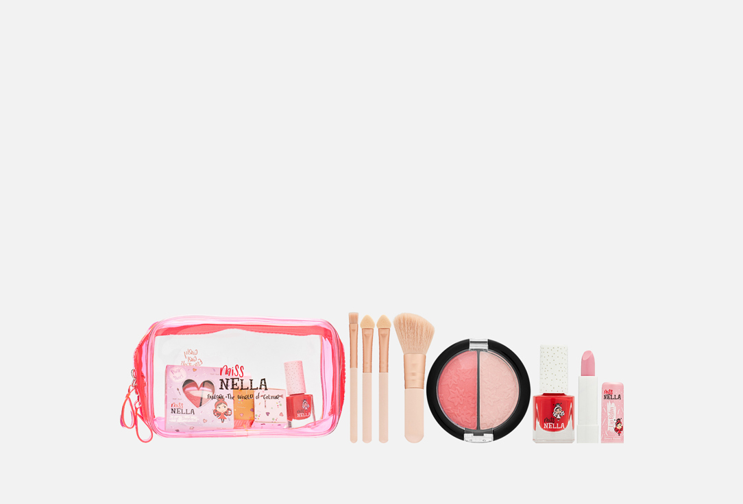 Miss Nella Beauty set for kids Girly Girl Essentials Pink Edition 7 pcs Miss Nella Beauty set for kids Girly Girl Essentials Pink Edition