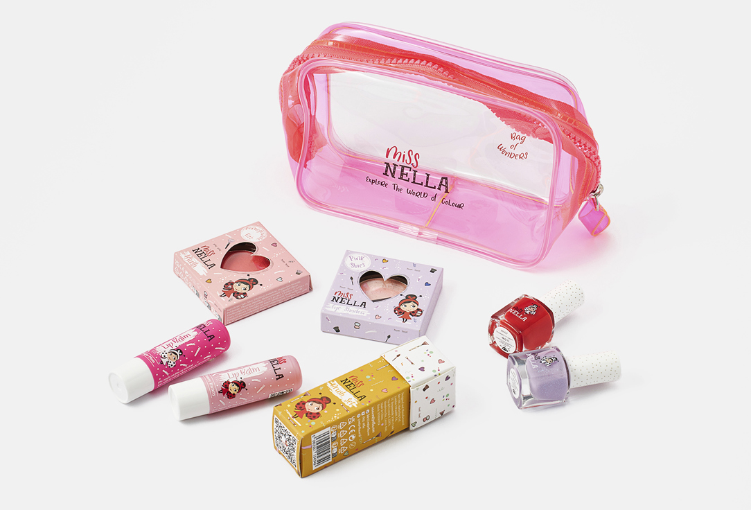 Miss Nella Beauty set for kids Bag of Wonders Pink Edition 10 pcs Miss Nella Beauty set for kids Bag of Wonders Pink Edition