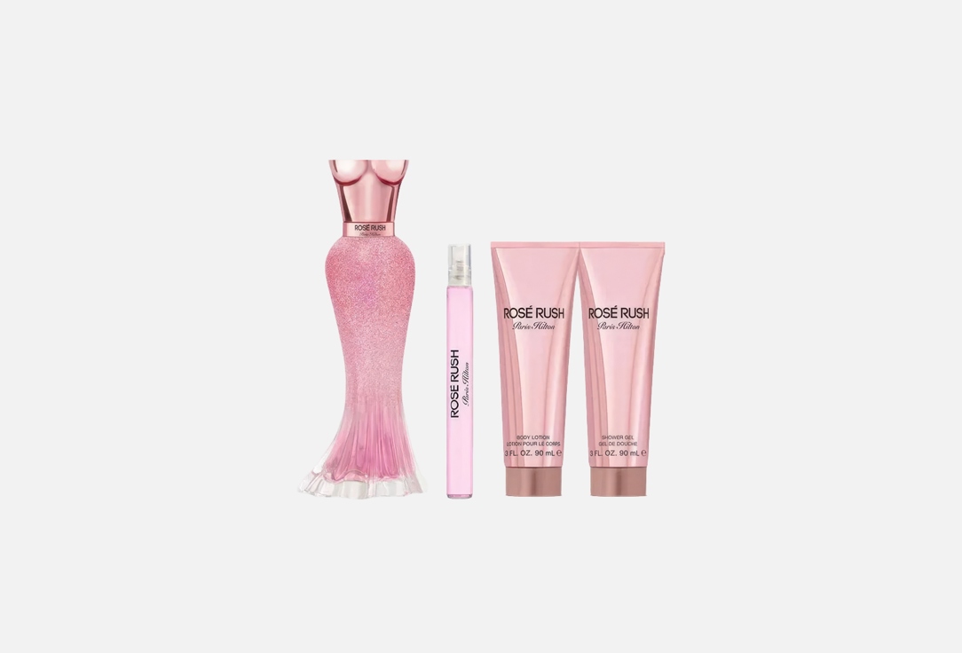 PARIS HILTON Eau de Parfum & body Lotion & shower gel set ROSÉ RUSH