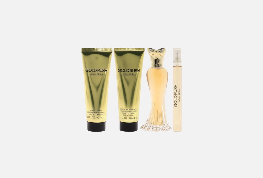 باريس هيلتون مجموعة ماء عطر و لوشن للجسم وغسول للجسم جولد راش وومان