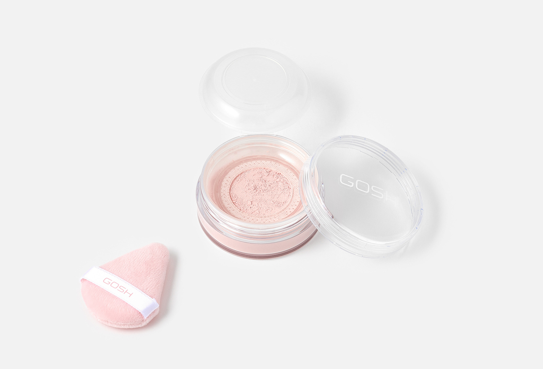 Gosh Lightweight loose setting powder Bake'n set 001, Soft pink 15 g Gosh Lightweight loose setting powder Bake'n set