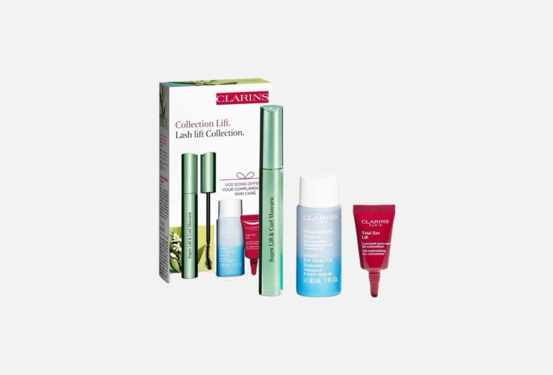 Clarins Mascara, Make-up Remover & Eye Cream Set Lift & Curl Mascara Loyalty 3 pcs Clarins Mascara, Make-up Remover & Eye Cream Set Lift & Curl Mascara Loyalty