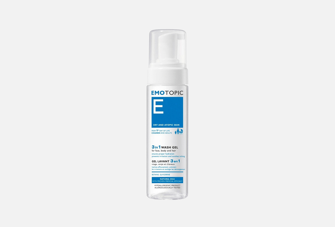 Pharmaceris Face, Body, Hair Wash Gel EMOTOPIC 3 IN 1 WASH GEL