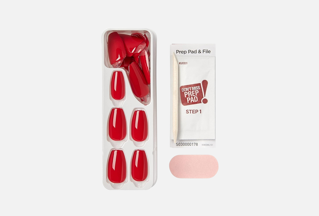 KISS NEW YORK Professional Press-On gel nails impess Colour Reddy or Not