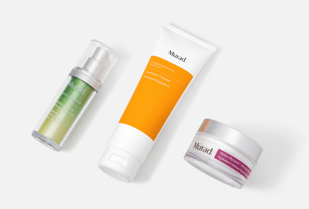 Murad Skincare Set: Face Cleanser, Serum, Cream Rejuvenate + Replenish 3 pcs Murad Skincare Set: Face Cleanser, Serum, Cream Rejuvenate + Replenish
