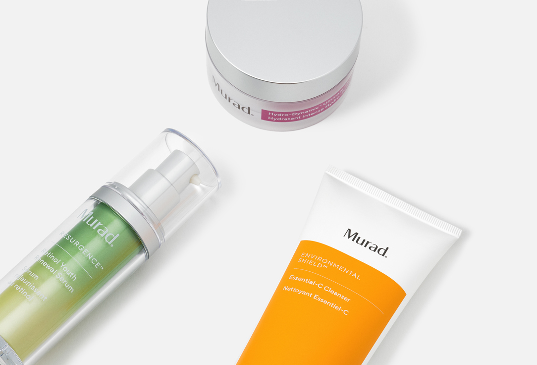Murad Skincare Set: Face Cleanser, Serum, Cream Rejuvenate + Replenish 3 pcs Murad Skincare Set: Face Cleanser, Serum, Cream Rejuvenate + Replenish