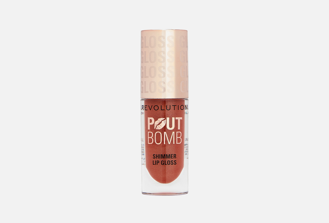 MakeUp Revolution Lip Gloss Pout Bomb Shimmer Gloss Gold 4.5 ml MakeUp Revolution Lip Gloss Pout Bomb Shimmer Gloss